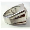 Image 2 : Sterling Silver Men's Ring w/ CZ Stones