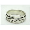 Image 2 : Men's Silver Spinner Ring