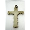 Image 3 : Silver Cross Pendant  Bubble Texture