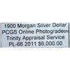 Image 3 : 1900 Morgan Silver Dollar PCGS PL-66 w/Appraisal