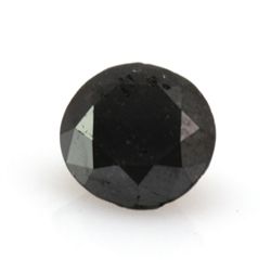 Natural Black Diamond Round Cut 1.50ctw