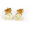 Image 1 : 1.50 ctw Diamond Stud Earring 14KT Y/Gold I1 ? C2
