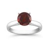 Image 1 : Genuine 1.40 ctw Garnet Solitaire Ring 14kt Gold-White 8x6 approx.