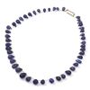 Image 1 : Natural Tanzanite Smooth Teardrop Beads Stringing Necklace Gemstones 107.40ctw with brass clasp