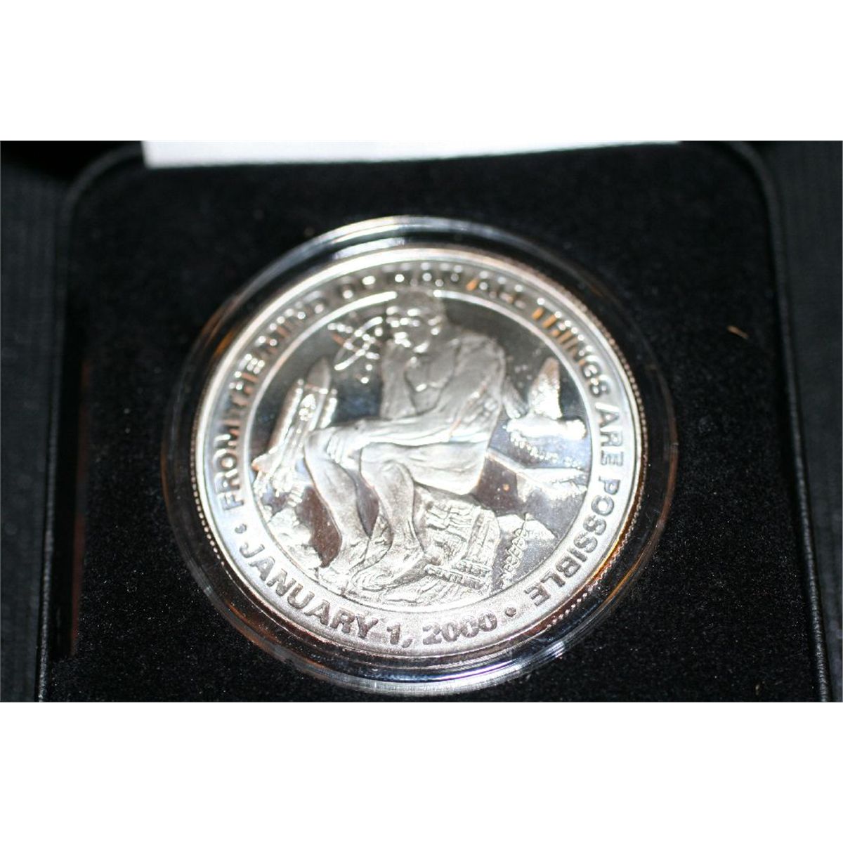 2000 Silver Eagle Commemorative Coin Millennium Thinker