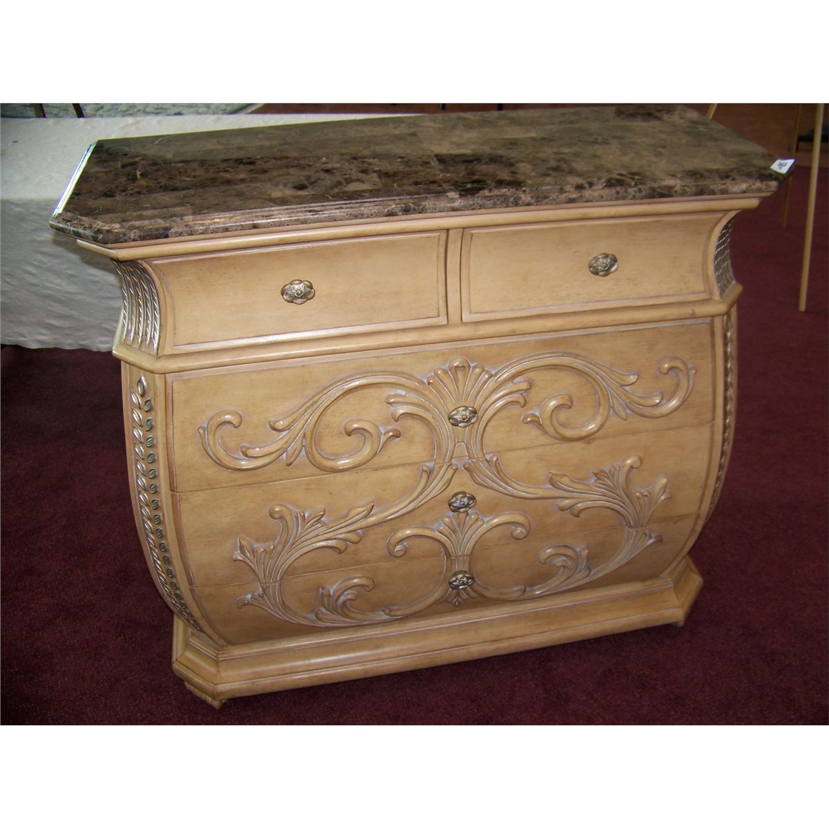 American Signature MarbleTop Chest with Drawers.