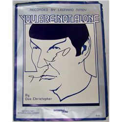 Leonard Nimoy Hand-Signed Sheet Music.