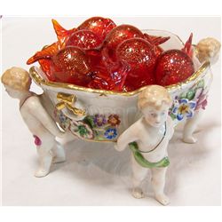 Von Schierholtz Bowl w/ Four Cherubs.