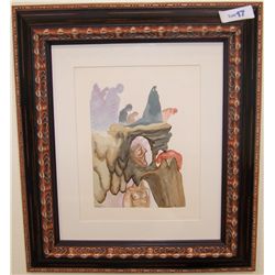Custom Framed Salvador Dali.