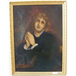 Antique Oil on Canvas.