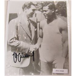 Max Schmeling Signed 8 X 10 Photograph.