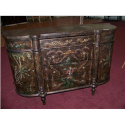 Hand Painted Antique Style Credenza.