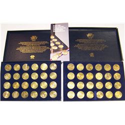 (2X$) 1984 OLYMPIC TRANSIT COMMEMORATIVE COIN COLLECTIONS.