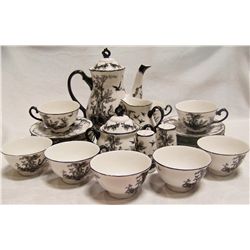 21 Piece Vintage FrenchTea Service for 8.