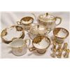 Image 2 : 17 Piece ROYAL CARLTON A/# 5565 VINTAGE HAND GILT TEA SERVICE SET.