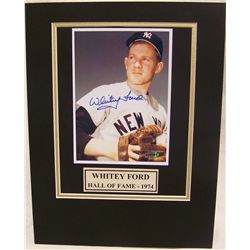 Whitey Ford Signed New York Yankees Picture W/C.O.A., Unframed.