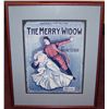 Image 1 : "The Merry Widow" Framed Vintage Theater Program.