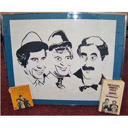 MARX Brothers Framed Original Lithograph #49/200.