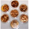 Image 1 : (7X$) MINT STATE BRONZE PRESIDENTIAL COMMEMORATIVES.