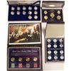 Image 1 : (4X$) COMMEMORATIVE QUARTER & DOLLAR SETS INCLUDING STAMPS & HOLOGRAM COLLECTIONS.