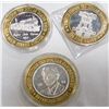 Image 1 : (3X$) .999 LIMITED EDITION SILVER CASINO STRIKES.