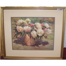 NICELY FRAMED FINE ART PRINT.