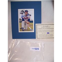 EDDIE MATTHEWS Autographed Photo w/ C.O.A