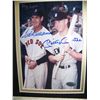 Image 2 : TED WILLIAMS & MICKEY MANTLE HAND SIGNED PICTURE WITH CERTIFICATE OF AUTHENTICITY BY CHRIS MORALES