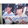 Image 3 : TED WILLIAMS & MICKEY MANTLE HAND SIGNED PICTURE WITH CERTIFICATE OF AUTHENTICITY BY CHRIS MORALES