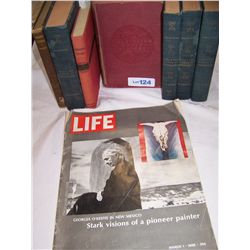 Lot of Seven Old Books & 1 LIFE magazine March 1 1968