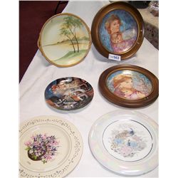 LOT OF SIX ASSORTED COLLECTIBLE PLATES AS SHOWN