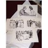 Image 1 : LOT OF FOUR UNFRAMED GIBSON GIRL PRINTS