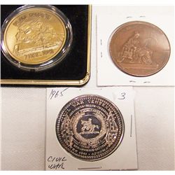 (3x$) U.S, GERMANY COMMEMORATIVES. PEARL HARBOR, CIVIL WAR, and HAMBURG.