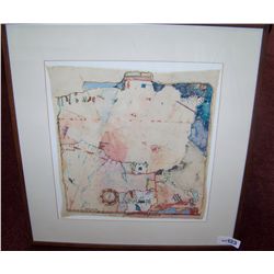 Frank Sampson (U.S 1929-) Western Map Series 1982 Oil & Acrylic on Cloth Columbine 1912