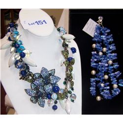 (2X$) Two Hand-Made Custom Necklaces by Guilia Designs.