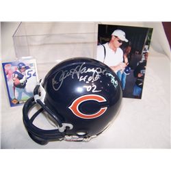 CHICAGO BEARS AUTOGRAPHED MINI HELMET DAN HAMPTON 99' HOF