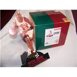 MICHAEL JORDAN UPPER DECK TRIBUTES AUTHENTIC Hand Painted Collectible figurine in box,