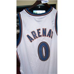Gilbert Arenas Autographed Washington Wizards "0" Basketball jersey