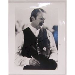 KEVIN COSTNER SIGNED & DEDICATED PICTURE "SEE YOU AT THE MOVIES"