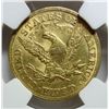 Image 3 : 1873 $5 LIBERTY GOLD COIN NGC MS-61 CLOSED 3 RARE!