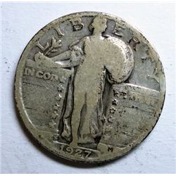 1927-S STANDING LIBERTY QUARTER VG