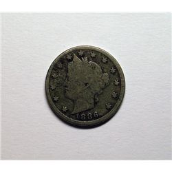 1886 LIBERTY NICKEL GOOD- KEY DATE