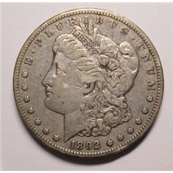 1892-CC MORGAN DOLLAR ORIGINAL XF