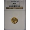 Image 1 : 1999 1/10th oz. EAGLE  NGC69  GOLD