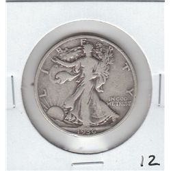 1936 WALKING LIBERTY SILVER HALF