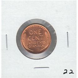 RED UNCIRCULATED WHEAT CENT 1957 D