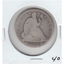 1853 SEATED SILVER HALF