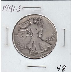 1941 S WALKING LIBERTY HALF SILVER