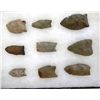 Image 1 : Prehistoric Collection of 9 Paleo Points