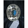 Image 1 : Nickel Silver Belt Buckle with Turquoise Stone